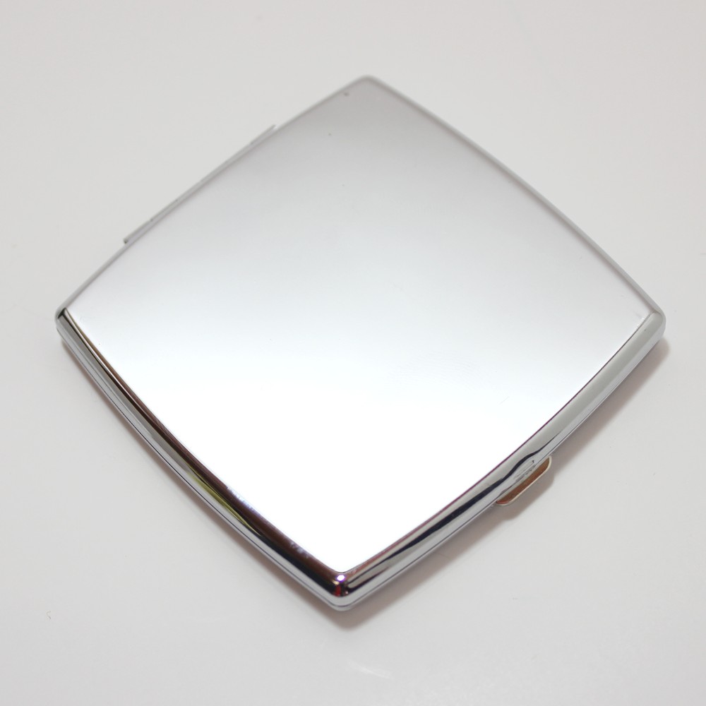 Chrome Pocket Compact Purse Hand Mirror NEW