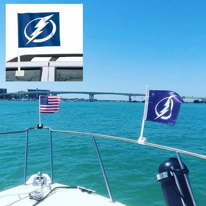 Boat Flag (White 2 - Pack) - Nauti Mount