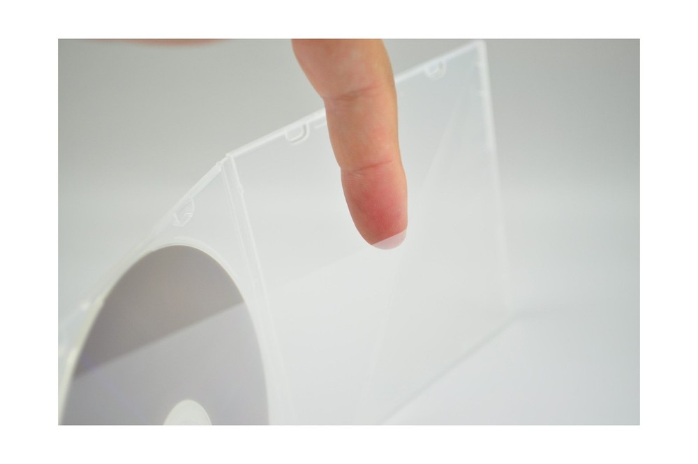 Maxtek 5.2mm CD , Slim Single Clear PP Poly Plastic Cases with Outer Slee...