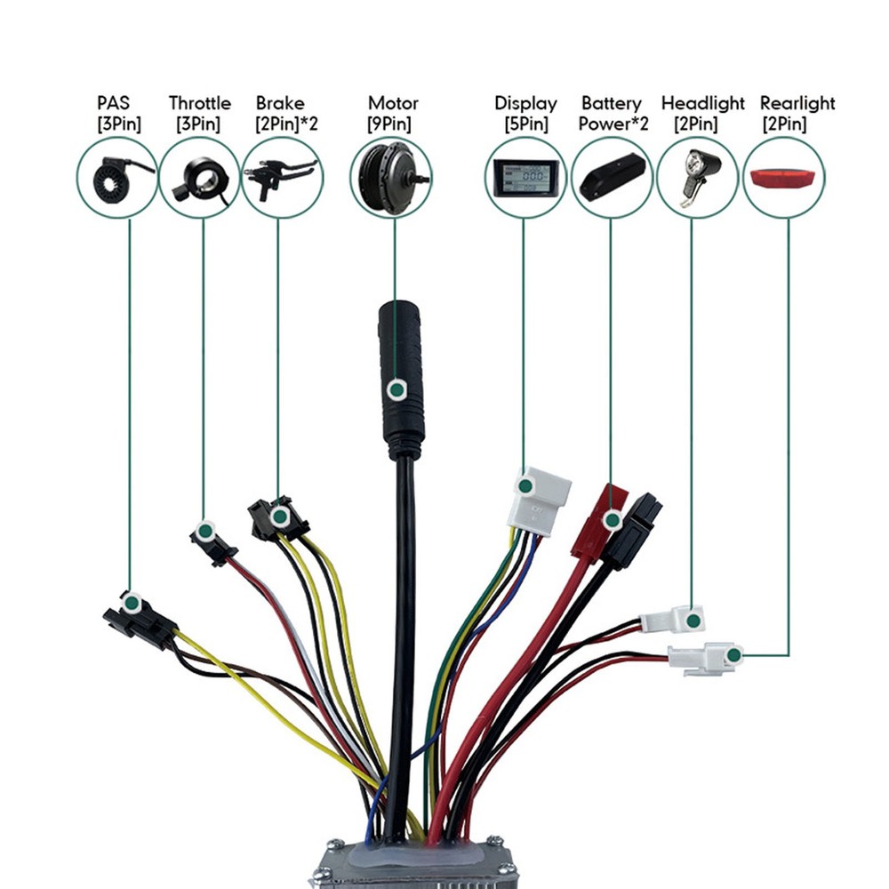 250W Electric Bicycle Brushless Controller Enhanced Performance For Thrilling Ri
