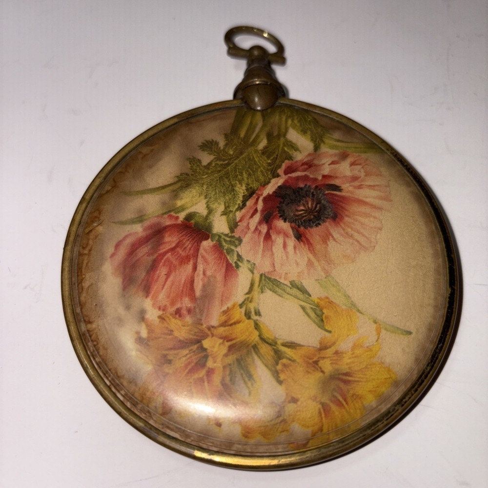 Antique Hand Mirror 3 1/2 Diameter