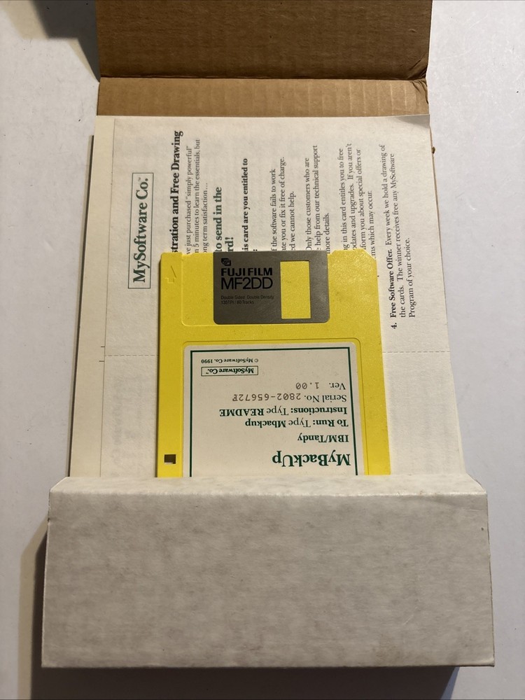 MY BACK UP MySoftware Quick & Easy Series IBM TANDY
