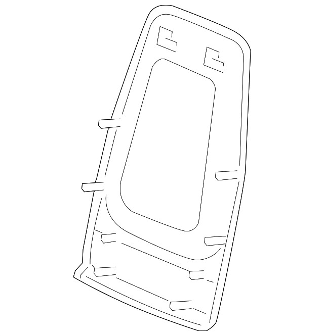 Genuine GM Ebony Front Seat Back Finish Panel 20926188