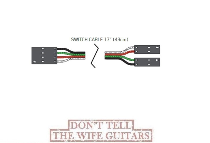 CURRENT EMG 17 IN Toggle Switch 4 Pin Connect Cable Solderless Active/ Passive