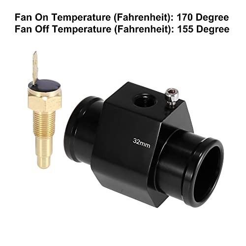 1 Set Auto Engine Coolant Temperature Sensor Switch Radiator Hose Fitting 32mm