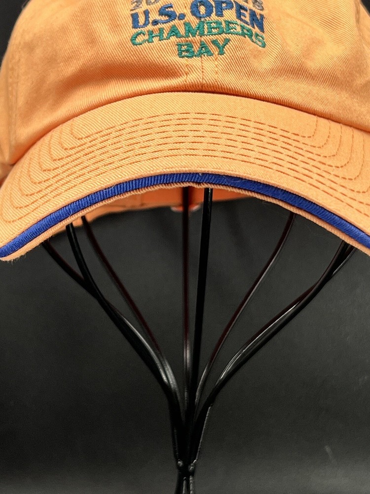 US Open 2015 Chambers Bay Golf Hat USGA Member Strapback Cap Orange