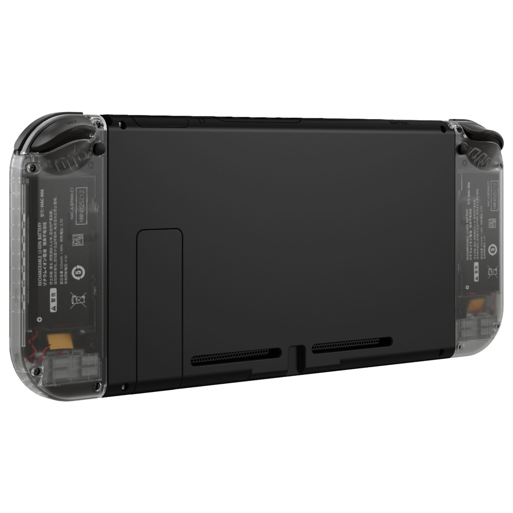 Clear Black Full Shell Case W/ Buttons Dpad Version for Nintendo Switch Joy con
