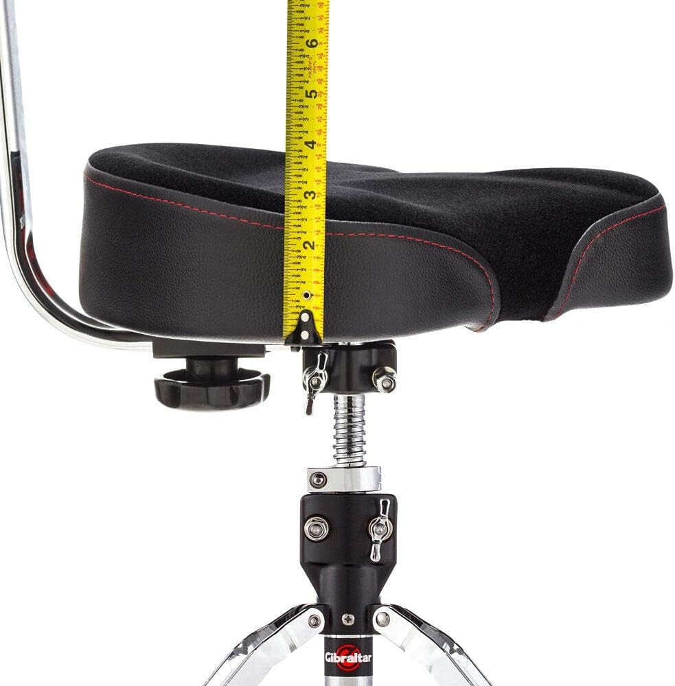 Adjustable Motorcycle Drum Throne with Memory Foam & Heavy Duty Support