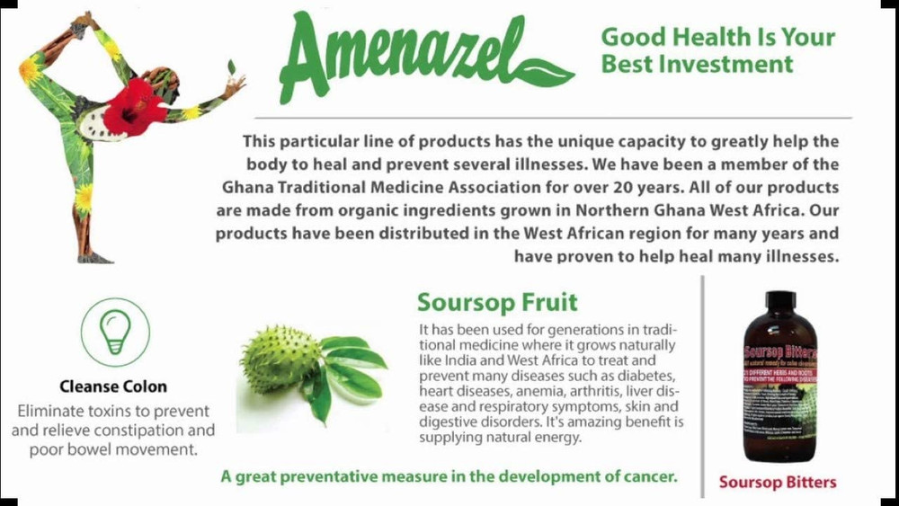 Amenazel Soursop Bitters 16oz