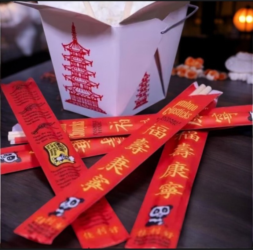 Disposable Chinese Bamboo Chopsticks, 9"  Long, Individually wrapped 100pack