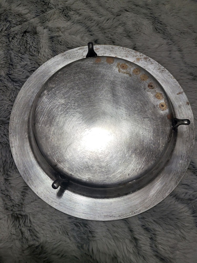 Silver Serving Dish, Poole Silver, 12" , Vintage!