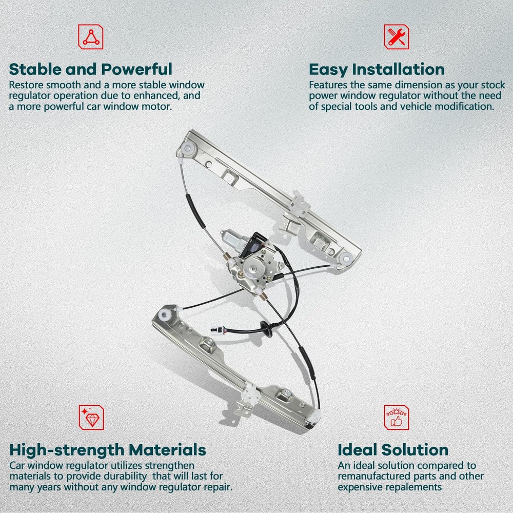 748-554 Front Left Window Regulator for 2003-2007 Murano with Motor