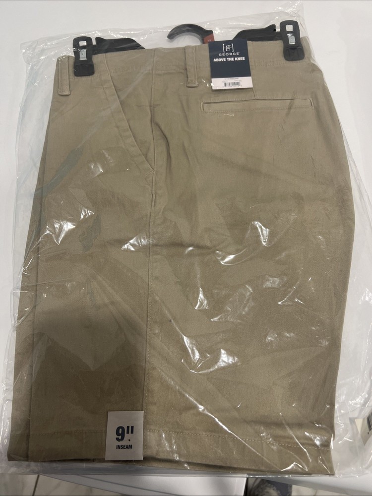 George Men's Flat Front Size 32