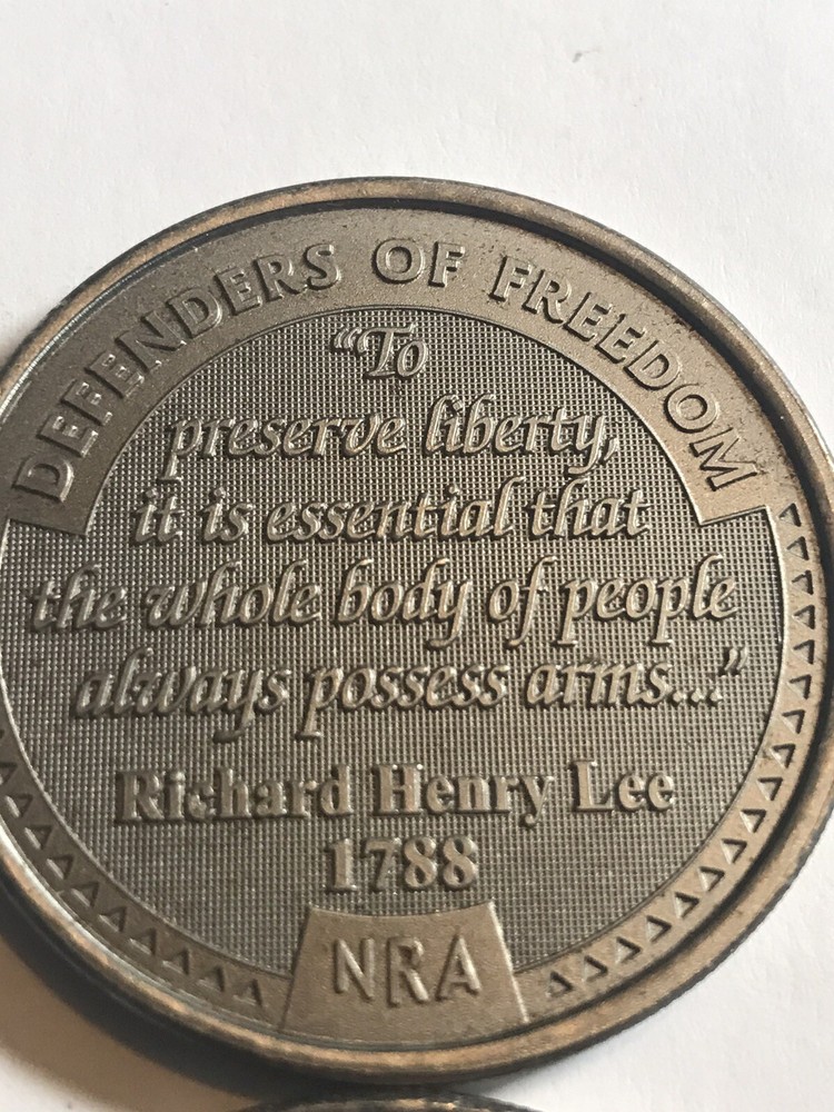 Pair Of NRA Tokens. Same Obverse, Different Reverse