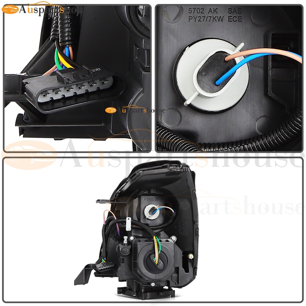 1 Pair Left Right Side Headlights Assembly For 2006-2011 Cadillac DTS