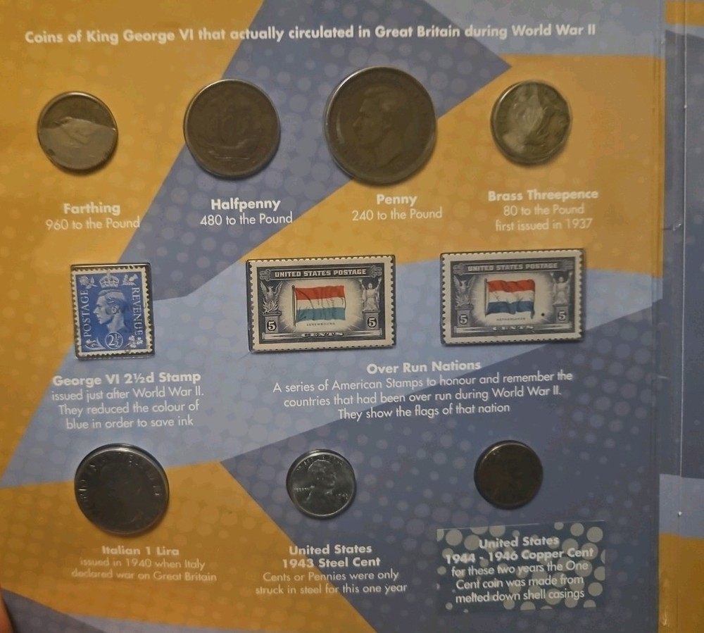World WAR II RemembereD Coin Package Collection