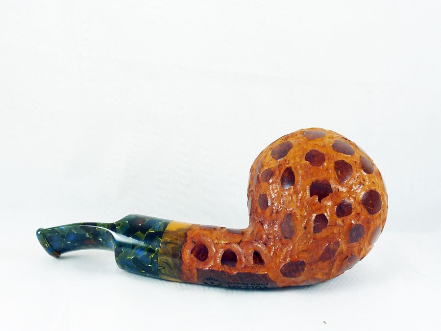 briar pipe Volkan chubby nosewarmer rustic pfeife handmade reverse calabash
