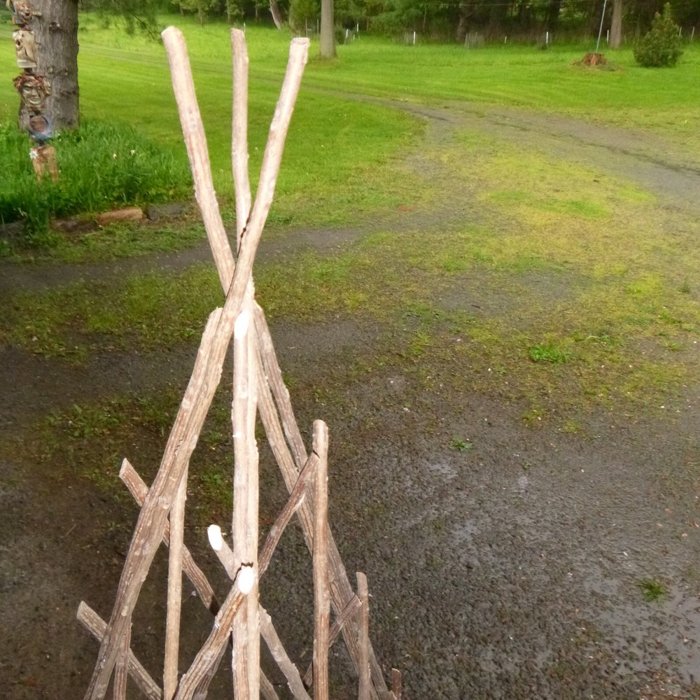 vintage folding garden trellis