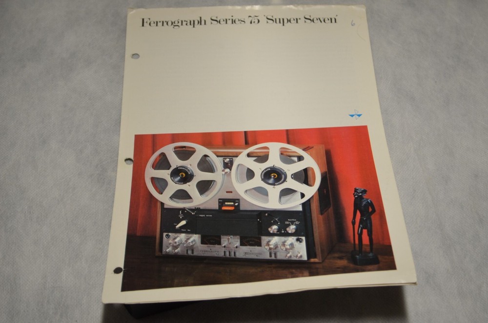 10 Data Sheets/Foldouts- Garrard &1 Foldout- Ferrograph. England. 1970s. Mint-