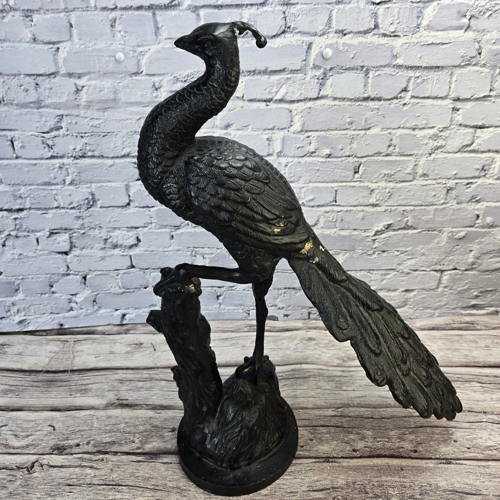 Cast Iron Door Stop Peacock Rare