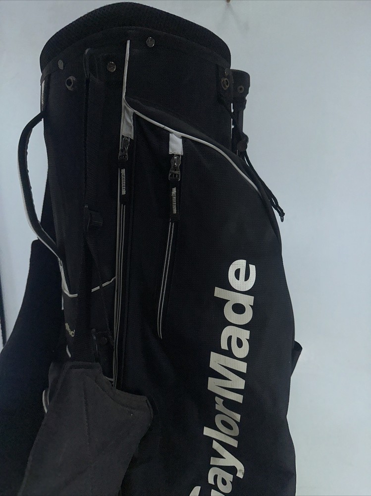 TaylorMade Flextech Stand Bag Black 5-Way Divide Dual Strap Golf Bag