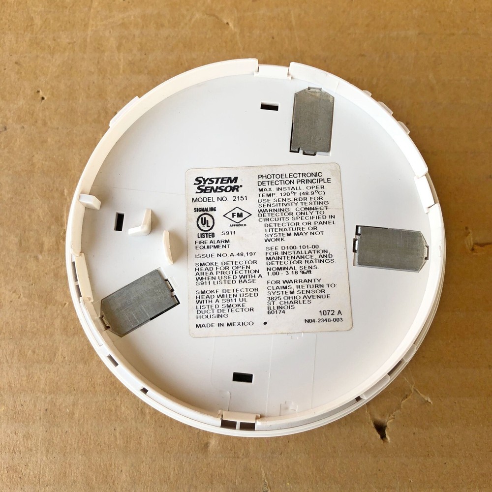 SYSTEM SENSOR 2151 PHOTOELECTRIC SMOKE DETECTOR