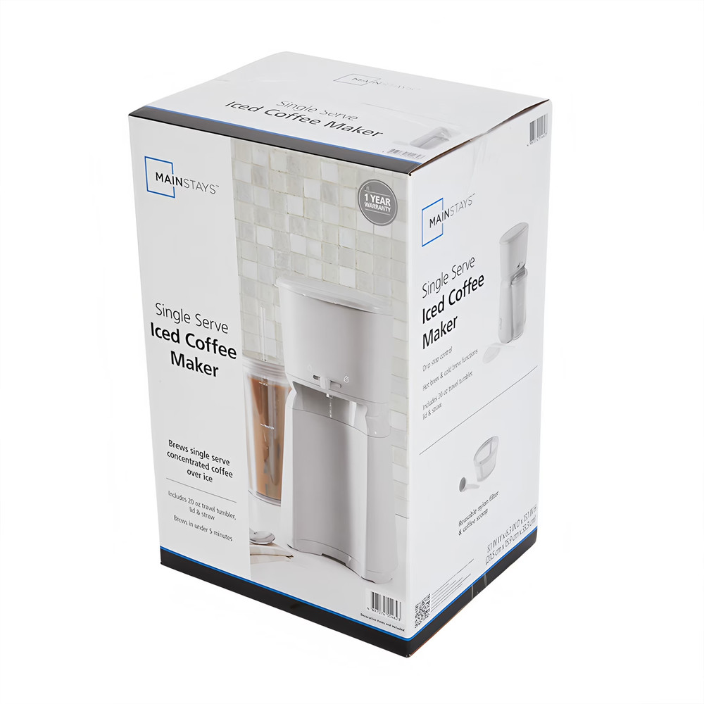 Single Serve Iced Coffee Maker, Soft Silver