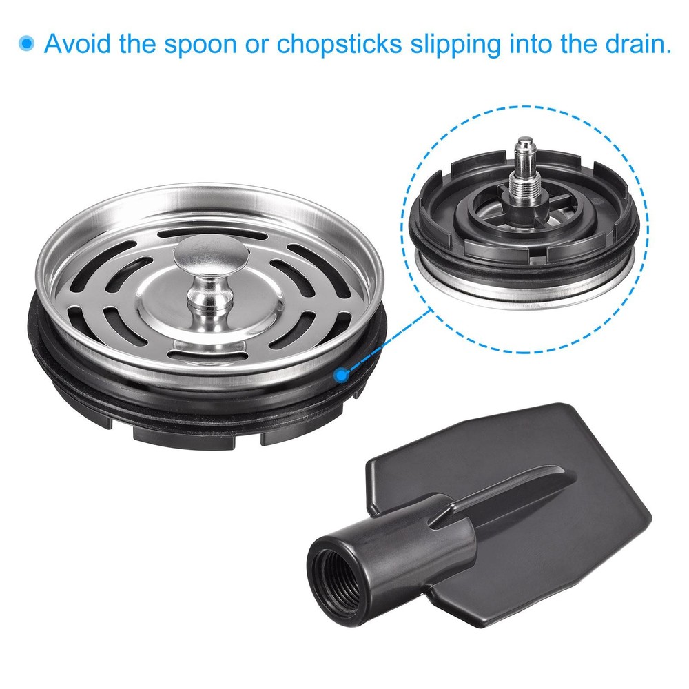 Garbage Disposal Filter Lid Sink Cap ID 3.38"