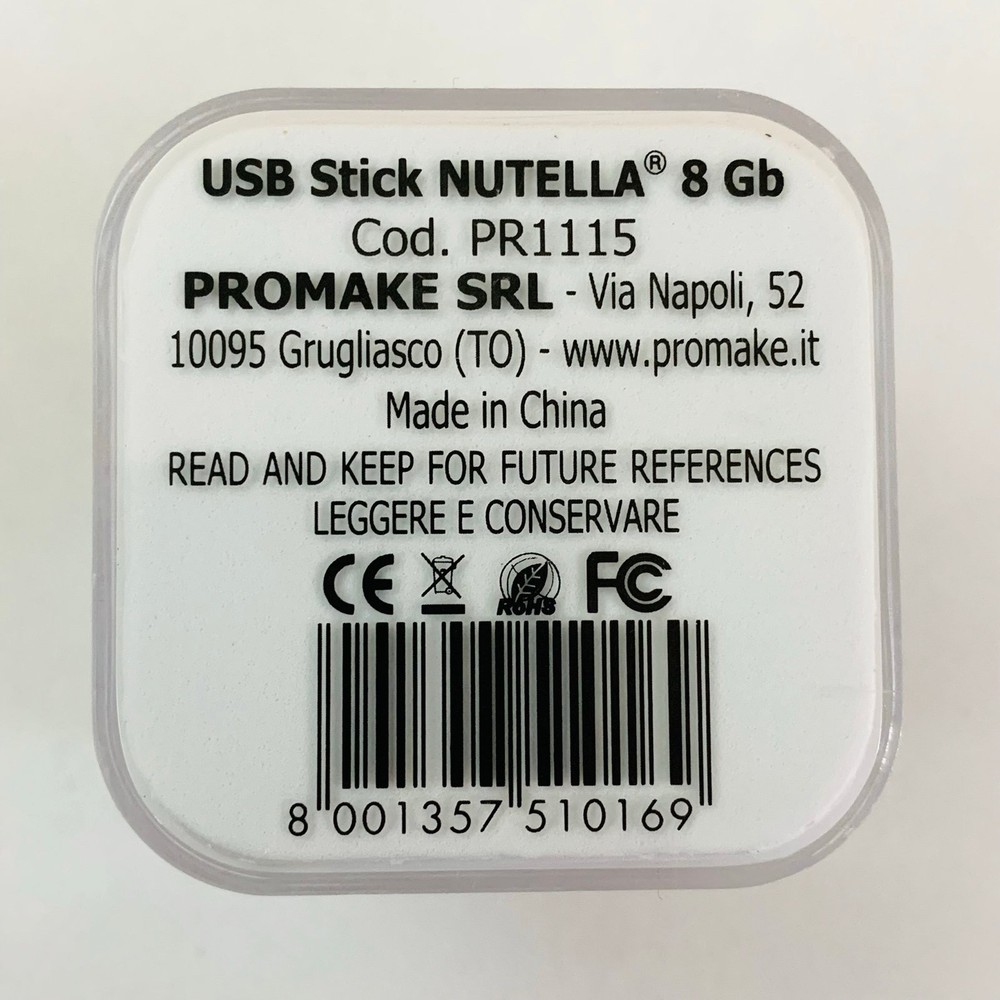 Nutella 8 GB USB stick with keychain