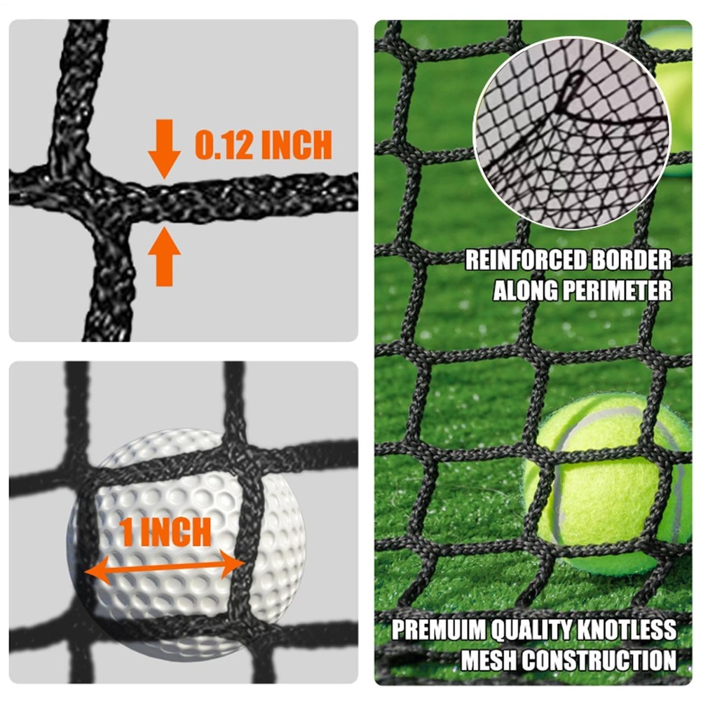 10X10X10FT Golf Driving Cage Practice Net For Swing Hitting Kit