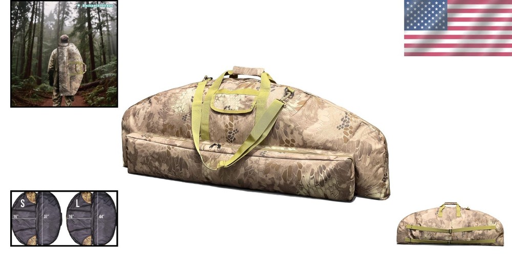 Python Brown Padded Bow Case with Adjustable Strap