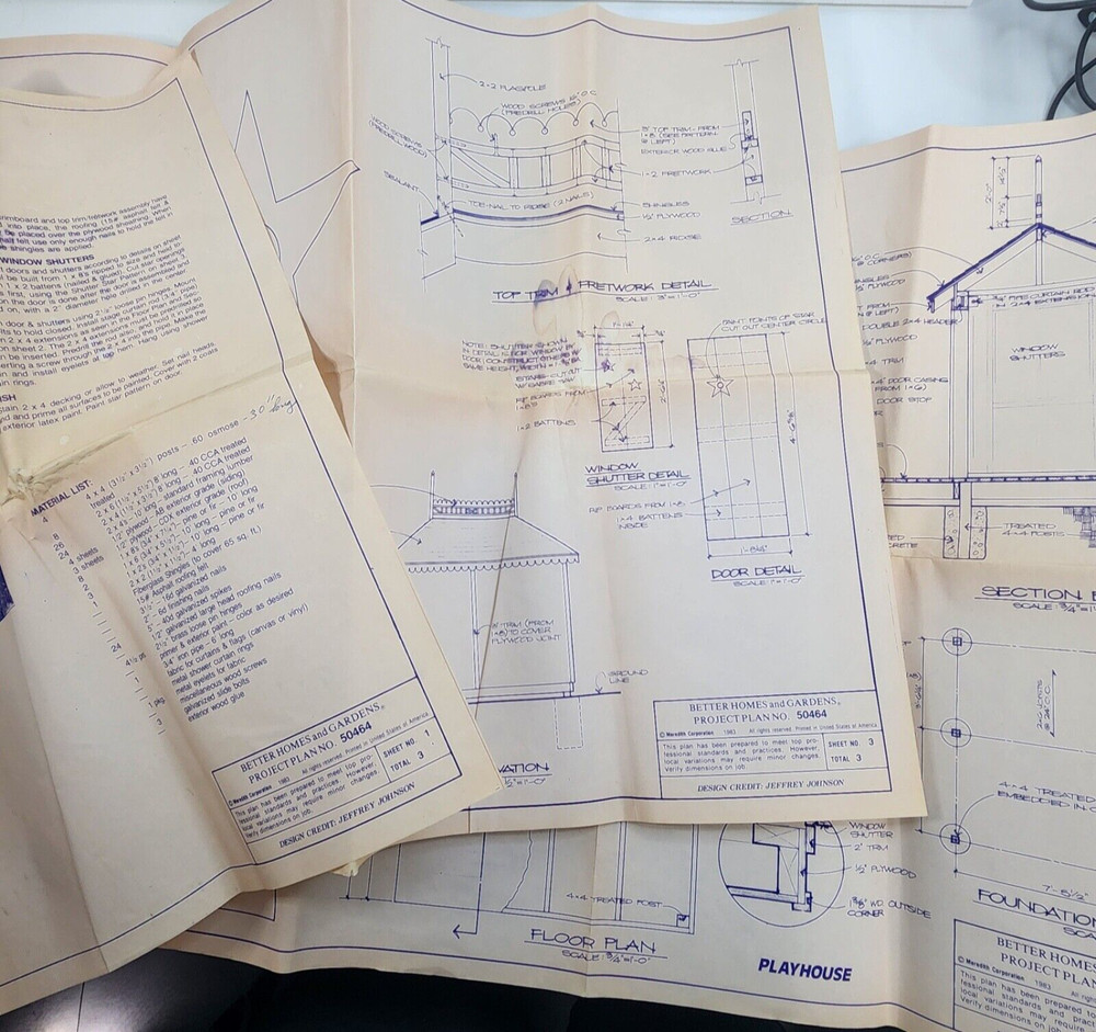 Vintage Better Homes and Gardens Project Plan No. 50464 1981