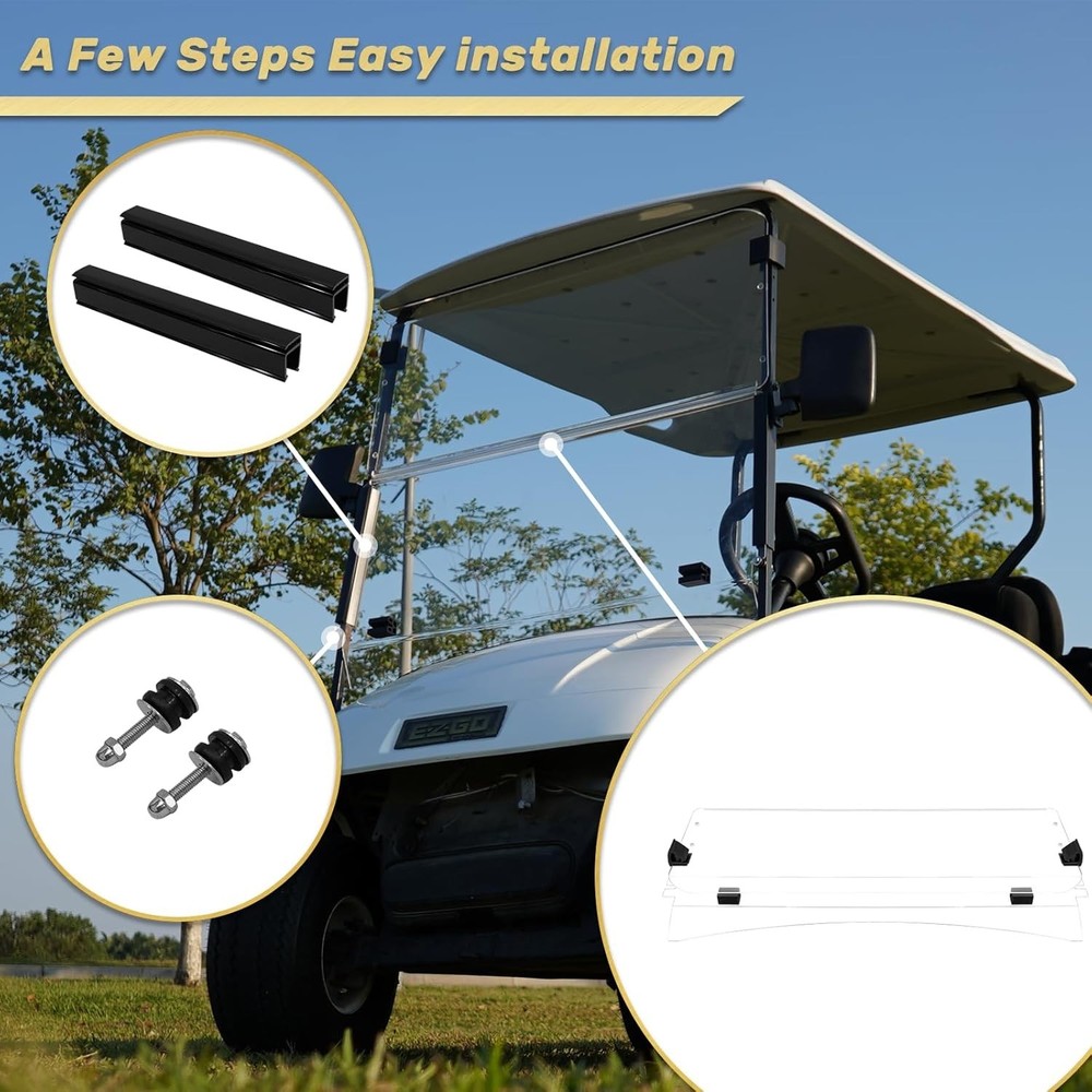 HANGKUNNEE Golf Cart Windshield