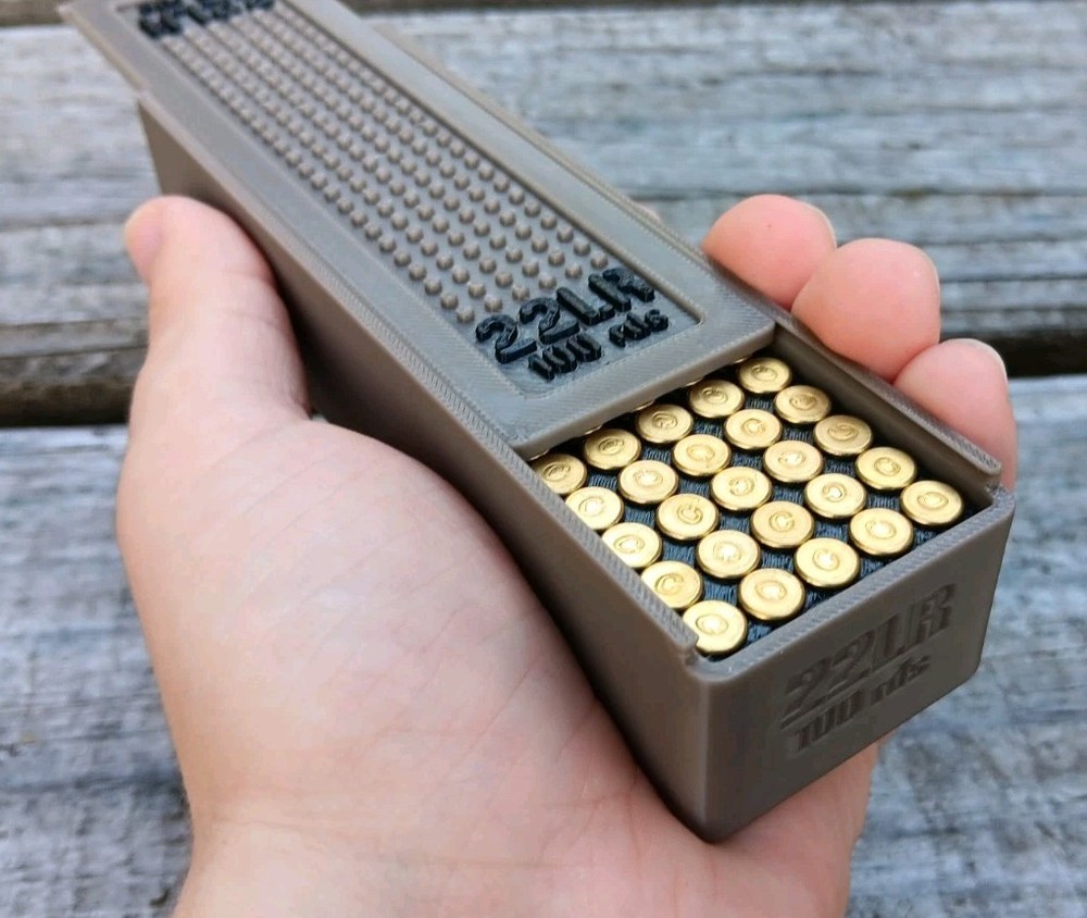 22LR Ammo Box 100rd Capacity (3 Pack)