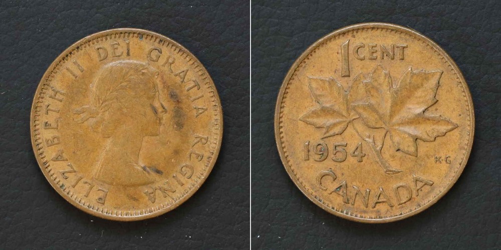 *Canada Coin, 1 Cent 1954 [E10450]7v2