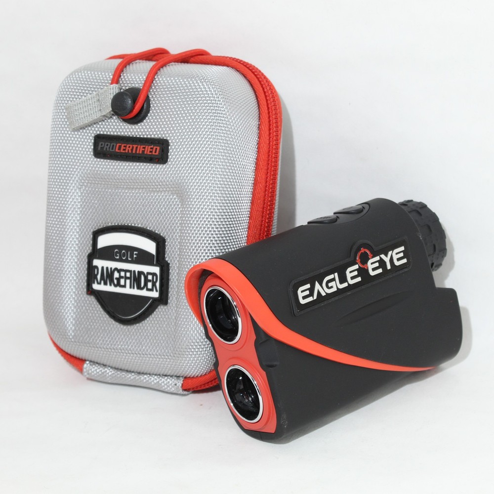 Eagle Eye RF800 Golf Rangefinder - 800 Yard Slope Pin Lock Vibration - BUNDLE