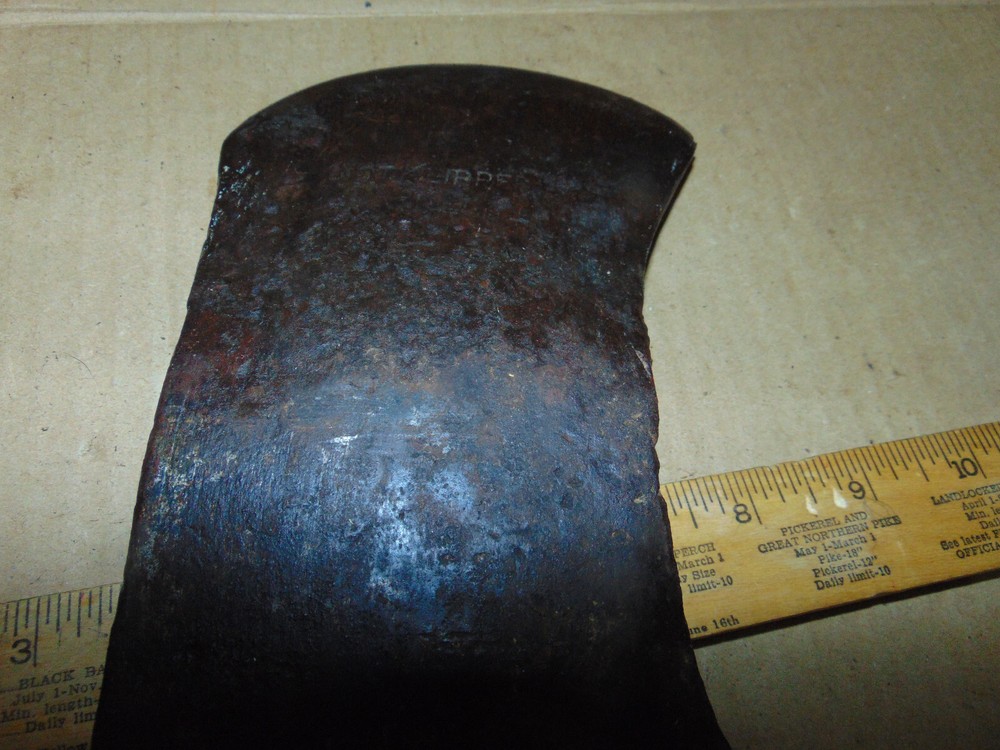 Very Old Double Edged Axe Head "Knot Klipper"