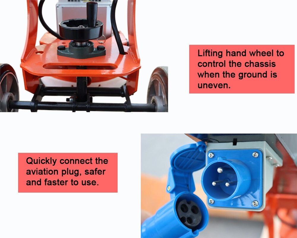 TECHTONGDA® Concrete Floor Grinder 220V Foldable Design Polish Trimm Machine
