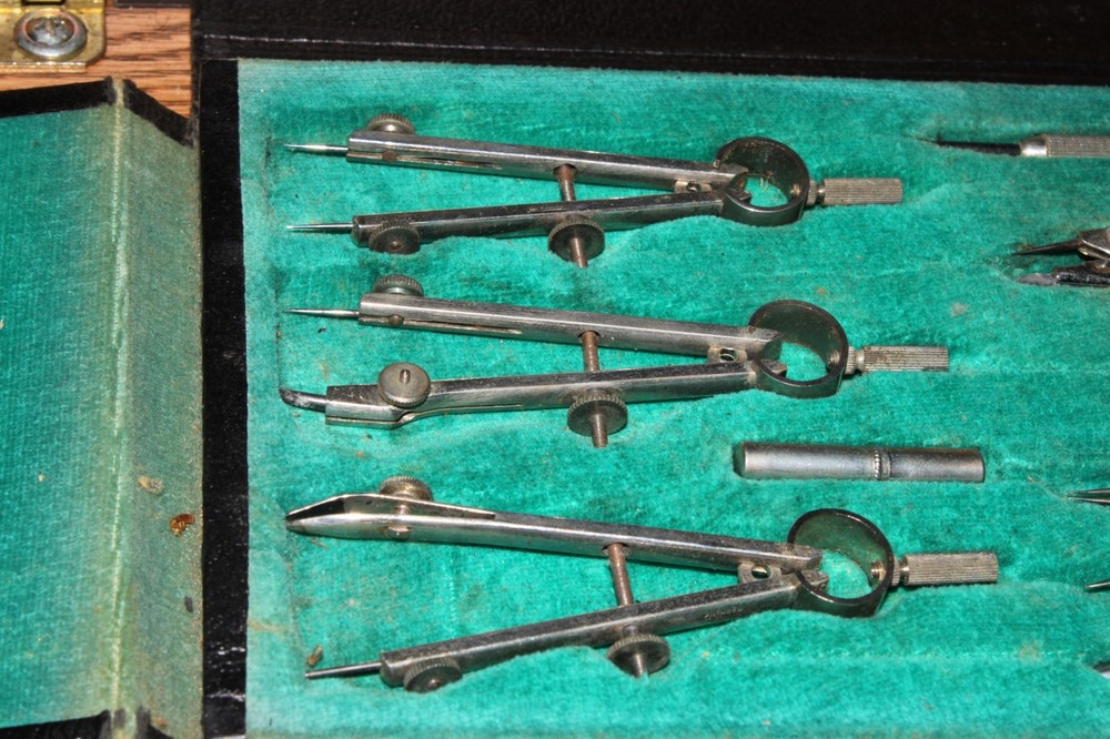 Gramergy Import Co. GR 10 Drafting Tool Kit Germany Engineer Architect Drawing