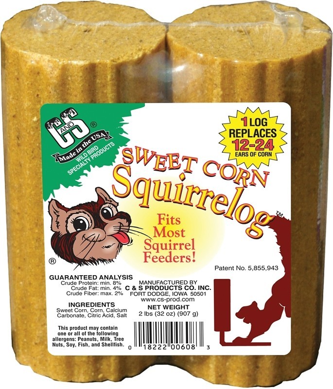 C&S Sweet Corn Squirrelog, Refill  Assorted Styles