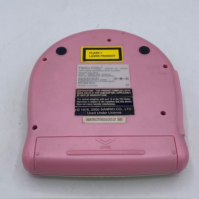 Vintage Hello Kitty Compact Disc CD Player HK33P READ