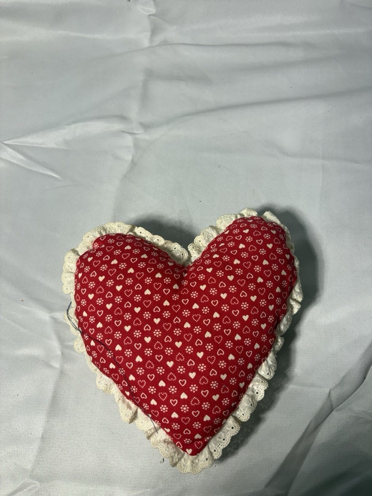 heart-shaped pincushion Handmade Patch Work Print