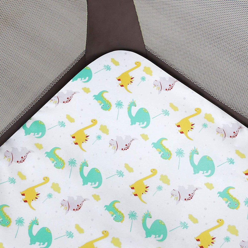 Pack N Play Fitted Sheets Mini Crib Sheets Soft & Breathable 39"x27"x5" 2 Pack