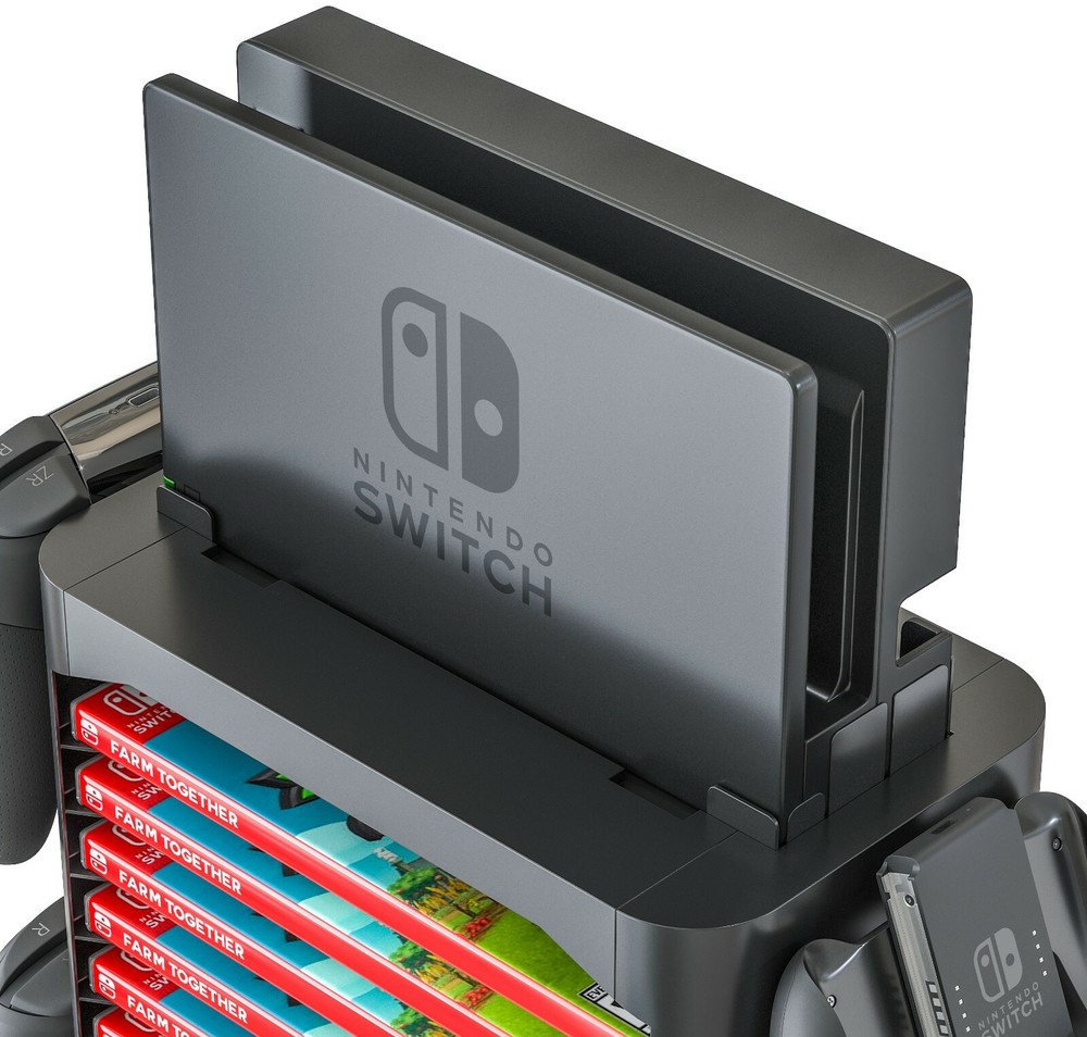 Skywin Game Storage Tower for Nintendo Switch - Game Disk Rack and Controller...