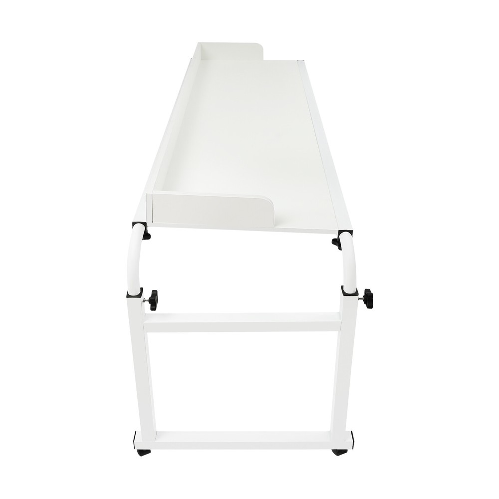 Height Adjustable Overbed Table, Overbed Table with Wheels, Over Bed Desk
