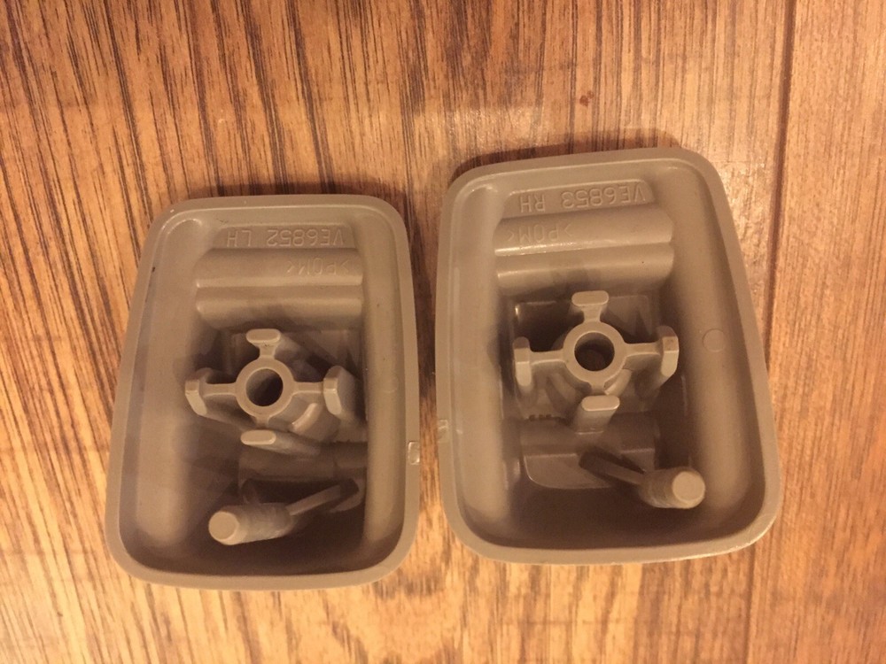 2001-2007 Toyota Sequoia Sunvisor Securing Clips Gray OEM