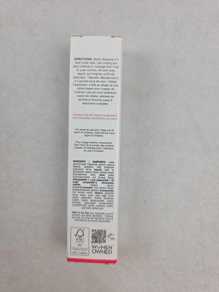SONAGE A-Eye Peptide Serum FULL SIZE 0.5 oz / 15 mL