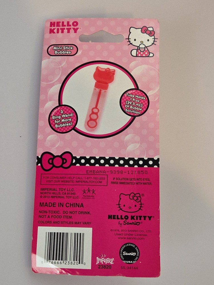Hello Kitty Mini Stick Bubbles by Imperial Toys