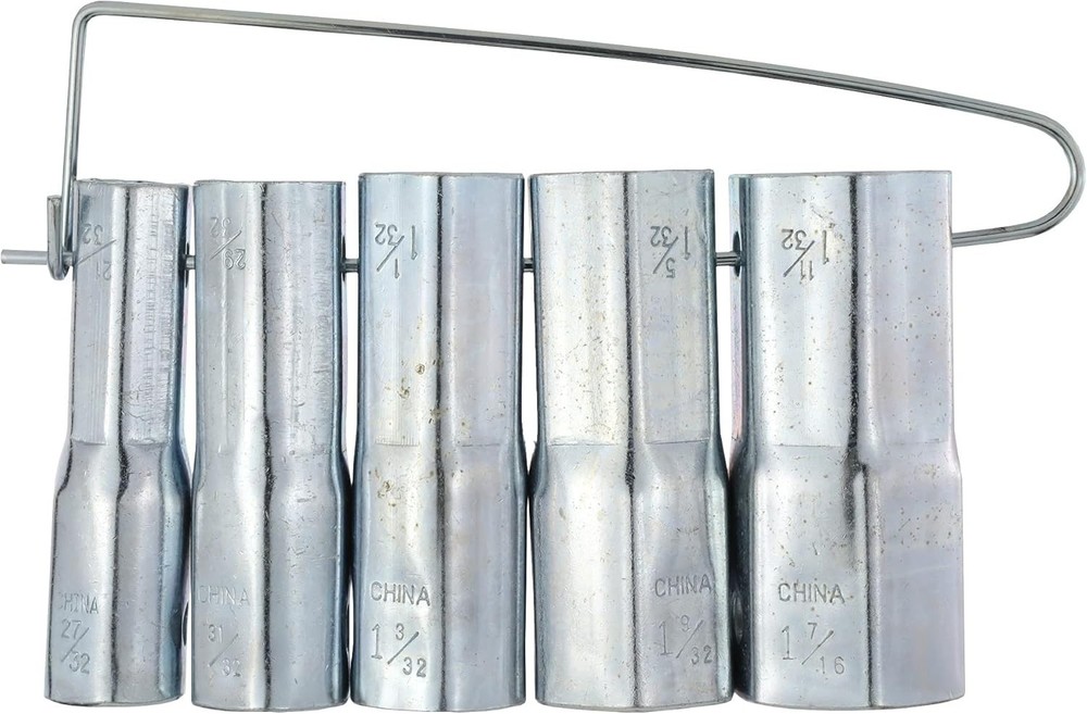 Complete Shower Valve Socket Wrench Set - Durable Chrome & Steel Construction
