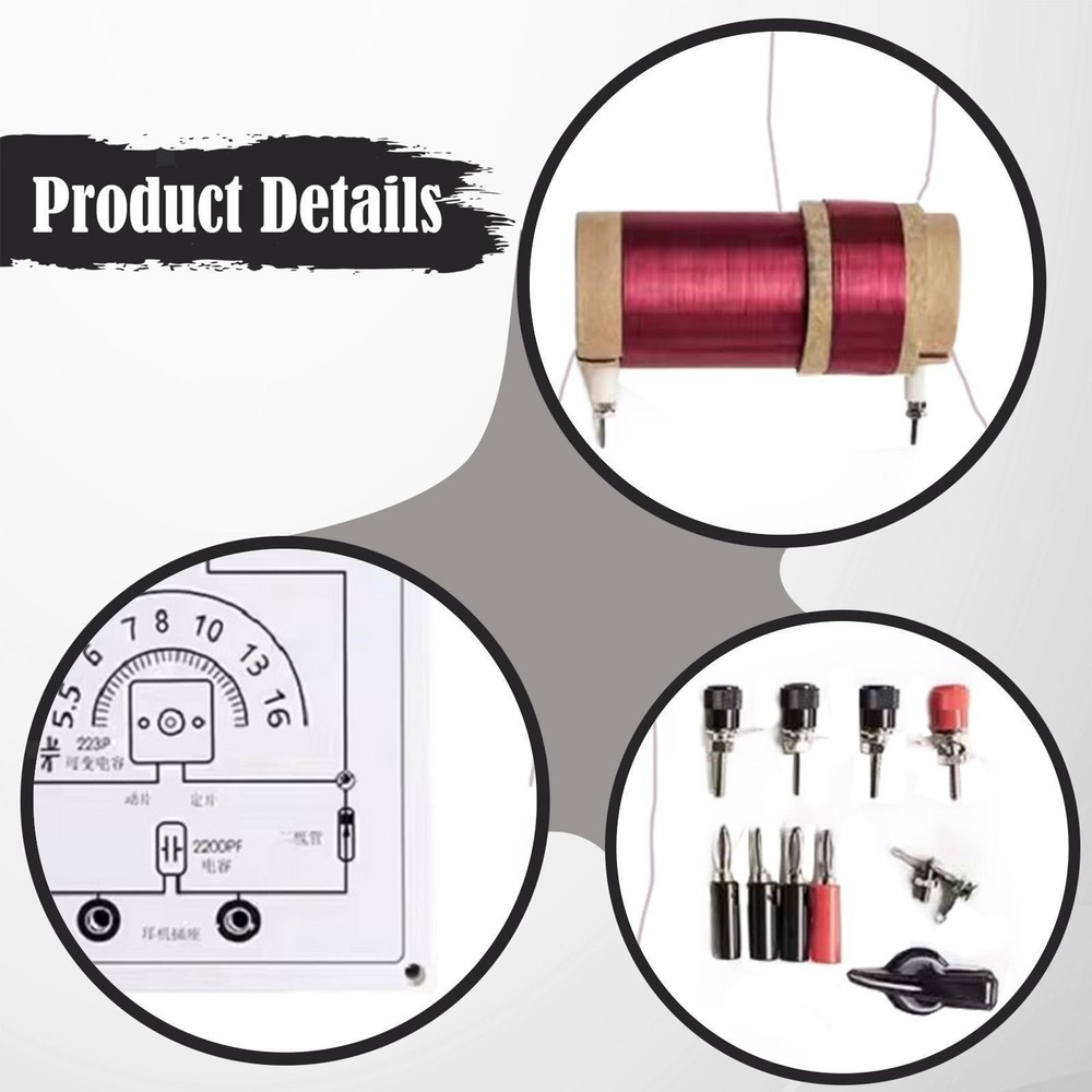 Radio DIY Kit Replaces Learning Component Electronic Two Circuit Assembly for